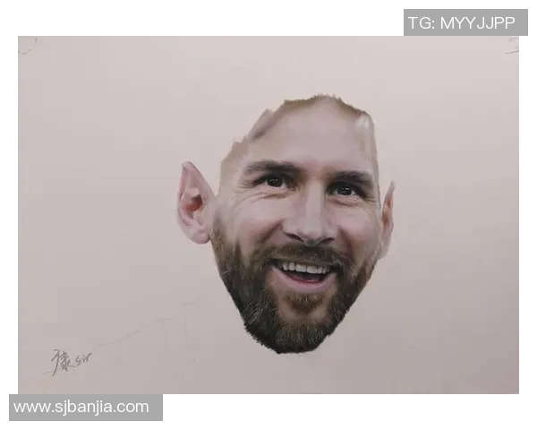 彩铅绘制的足球传奇梅西展现不一样的艺术魅力与运动精神