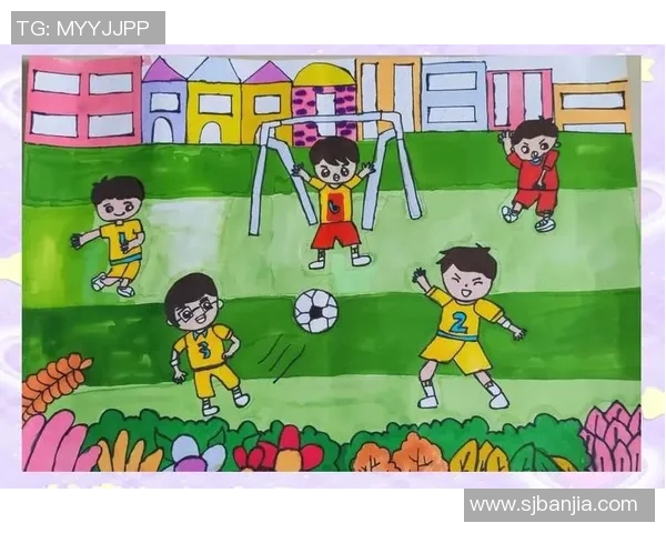 女孩用画笔描绘足球明星的精彩瞬间与梦想之旅